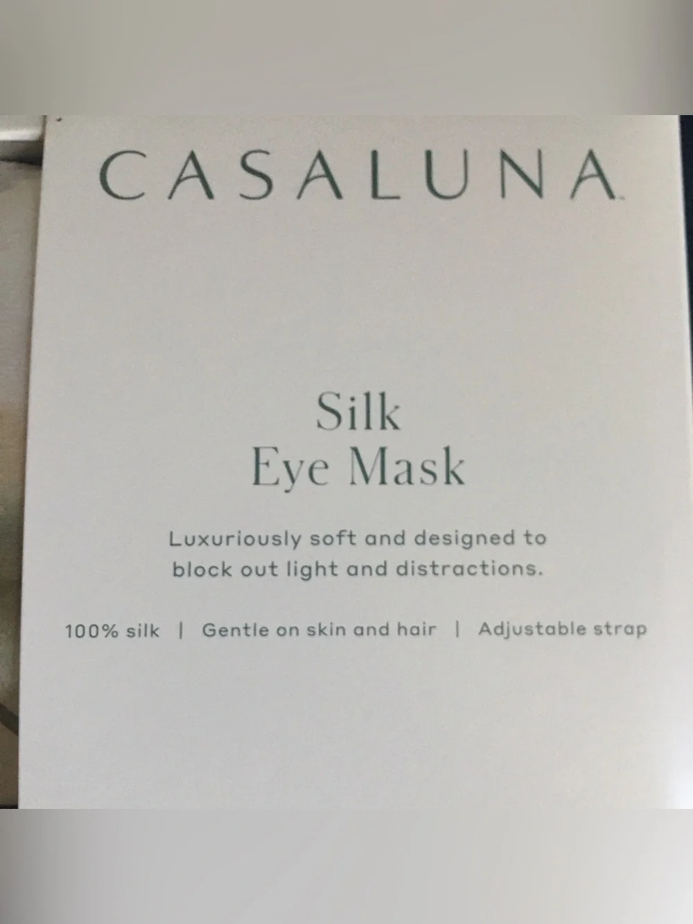 NIB Target Casaluna Silk Pillowcases with eye mask in Green Watercolor